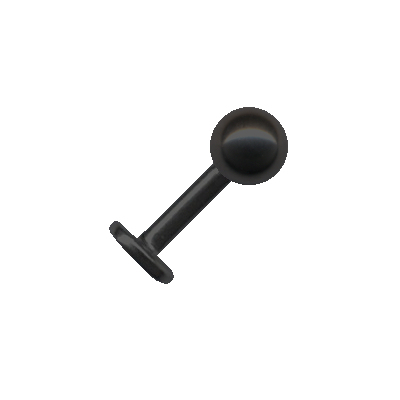 Labret Bioplastic Schwarz Kugel