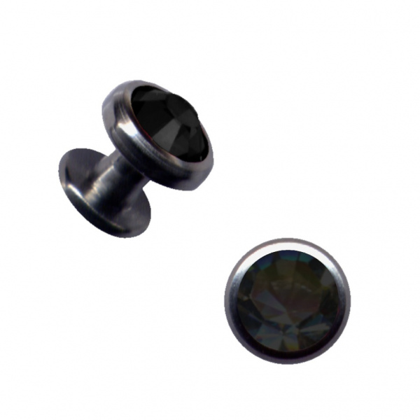 Haut Dermal Anker Skin Diver Titan Zirkonia Schwarz