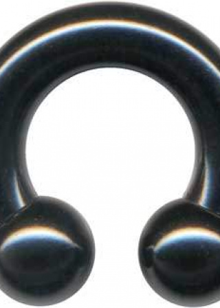 Horse Shoe Ring Piercing Large Big XL Surgical Steel Silver (1)
