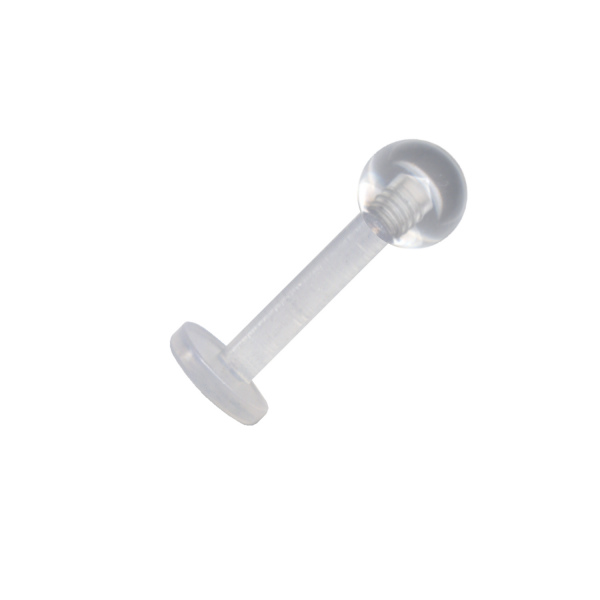 Labret Bioplastic Klar Transparent Kugel