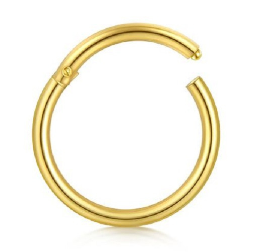 Clicker Gelbgold Echt Gold 585 14K Nasenring Ohrring