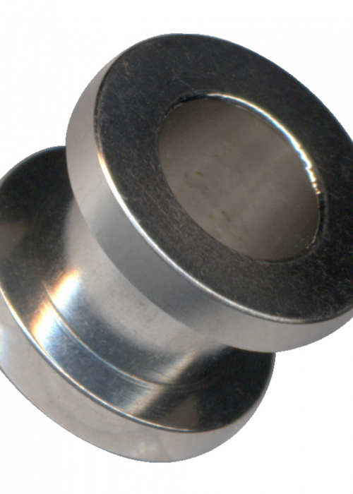 Tunnel Flesh Surgical Steel Silver Chrome Screw Small