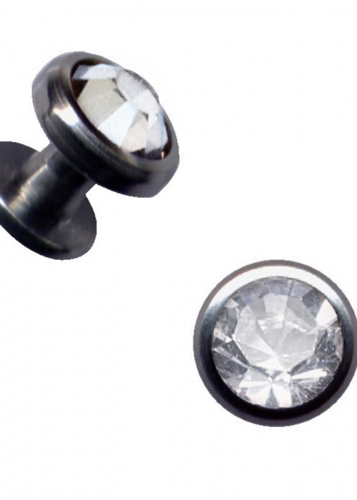 Skin Diver Dermal Anchor Titanium Crystal White Clear