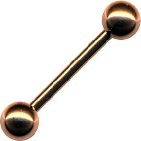 Stecker Gerade Barbell Chirurgenstahl Hantel Roségold