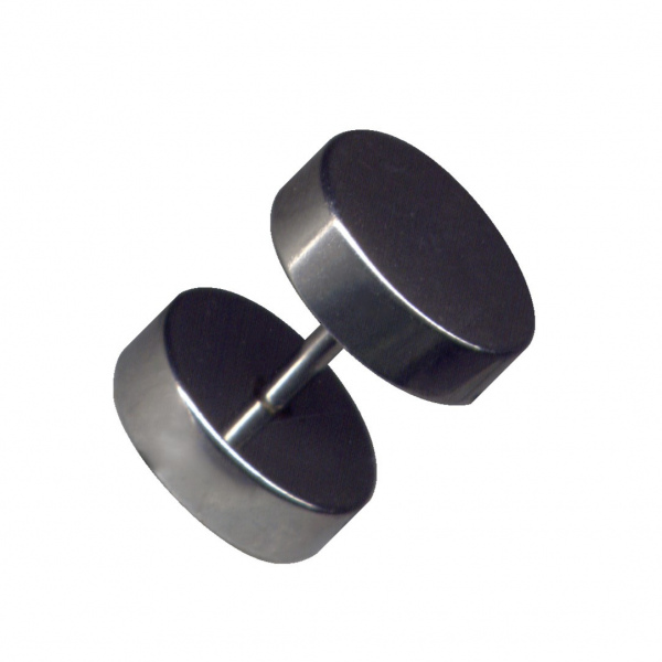 Fake Plug Chrirurgenstahl Silber 1,2mm