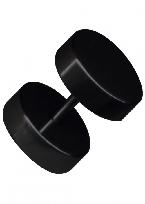 Fake Plug Chrirurgenstahl Schwarz 1,2mm