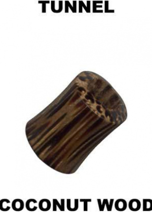 Tunnel Flesh Coconut Wood Double Flared (1)
