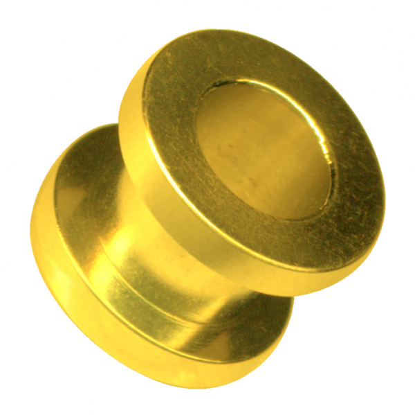 Tunnel Flesh Chirurgenstahl Gold Schraub