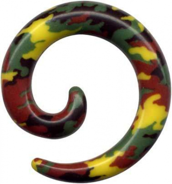 Dehnungsspirale Acryl Armee Camouflage