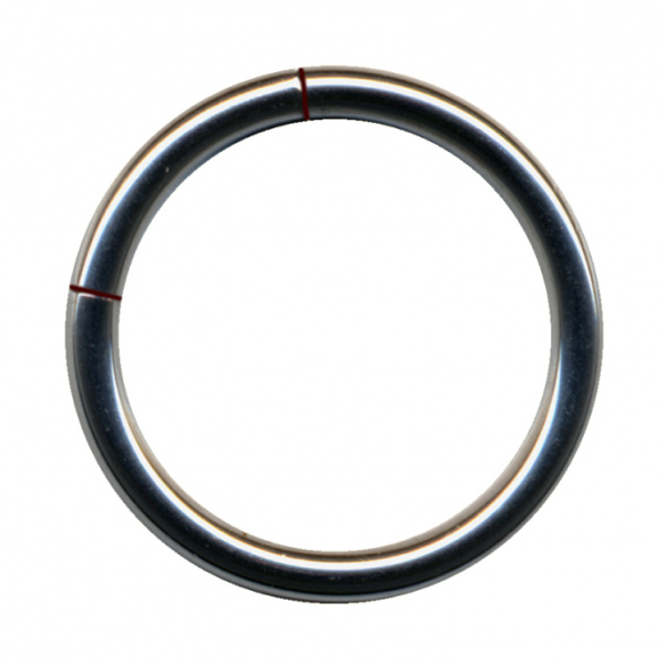 Segment Ring Titanium Silver