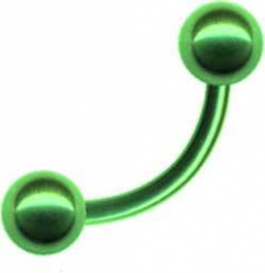 Banane Chirurgenstahl Grün Curved Barbell