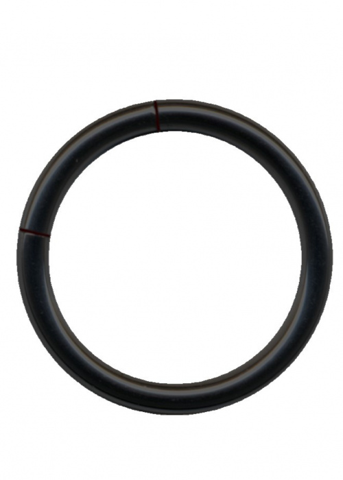 Segment Ring Surgical Steel Black