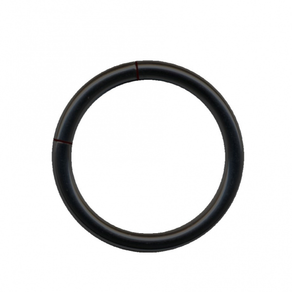 Segment Ring Surgical Steel Black