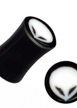 Plug Horn Alien Ufo Dark Black White