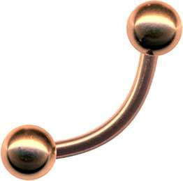 Banane Chirurgenstahl Roségold Curved Barbell