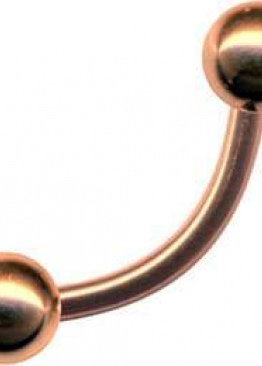 Banana Surgical Steel Rose Gold Curved Barbell