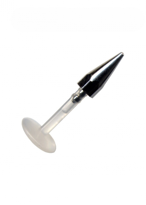 Labret Stud Bioplastic Clear Transparent Ball (3)