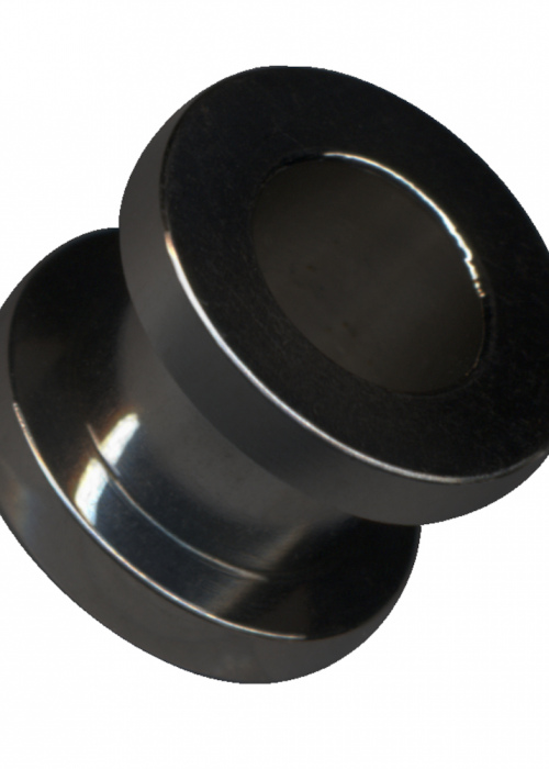Tunnel Flesh Surgical Steel Black Screw Small