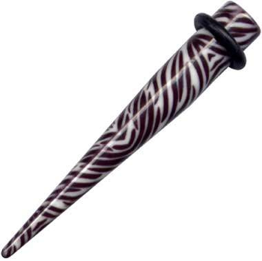 Dehnungsstab Acryl Zebra Schwarz Weiss