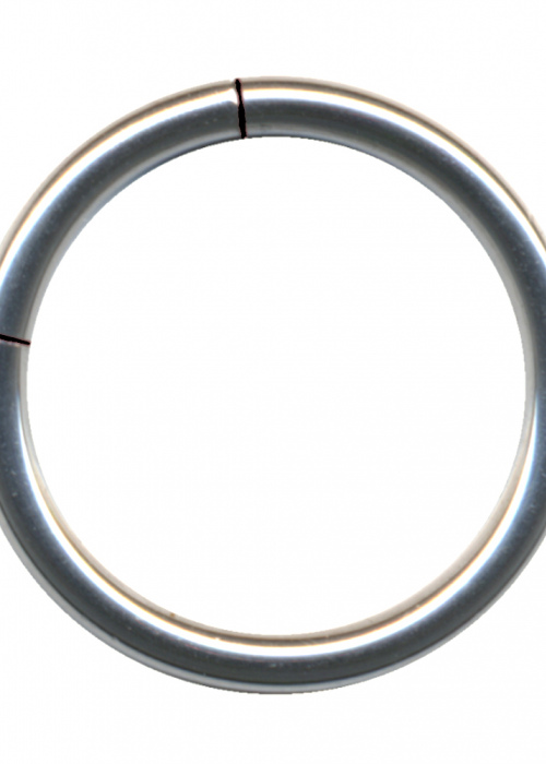 Segment Ring Surgical Steel Silver