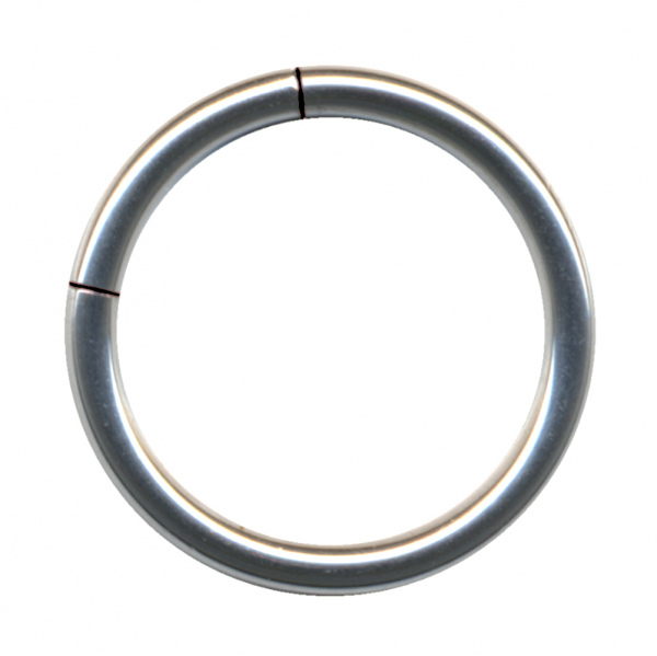 Segment Ring Surgical Steel Silver