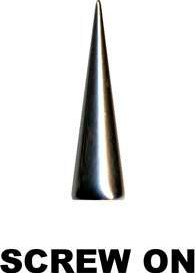 Top Arrow Tip Arrowhead Surgical Steel Silver with Thread