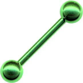 Stecker Gerade Barbell Chirurgenstahl Hantel Grün