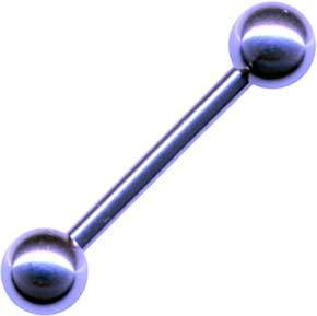 Stecker Gerade Barbell Chirurgenstahl Hantel Lavendel Flieder