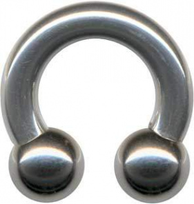 Hufeisen XL Chirurgenstahll Silber