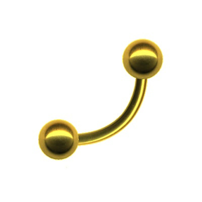 Banane Chirurgenstahl Gold Curved Barbell