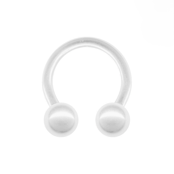 Hufeisen Ring Bioplastic CBR Transparent Klar 