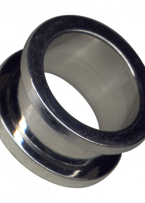 Tunnel Flesh Surgical Steel Silver Chrome Screw