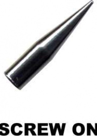Top Arrow Tip Arrowhead Surgical Steel Silver with Thread
